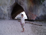 In front of Cathedral Cove