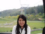 On the way up to Skyline Skyrides